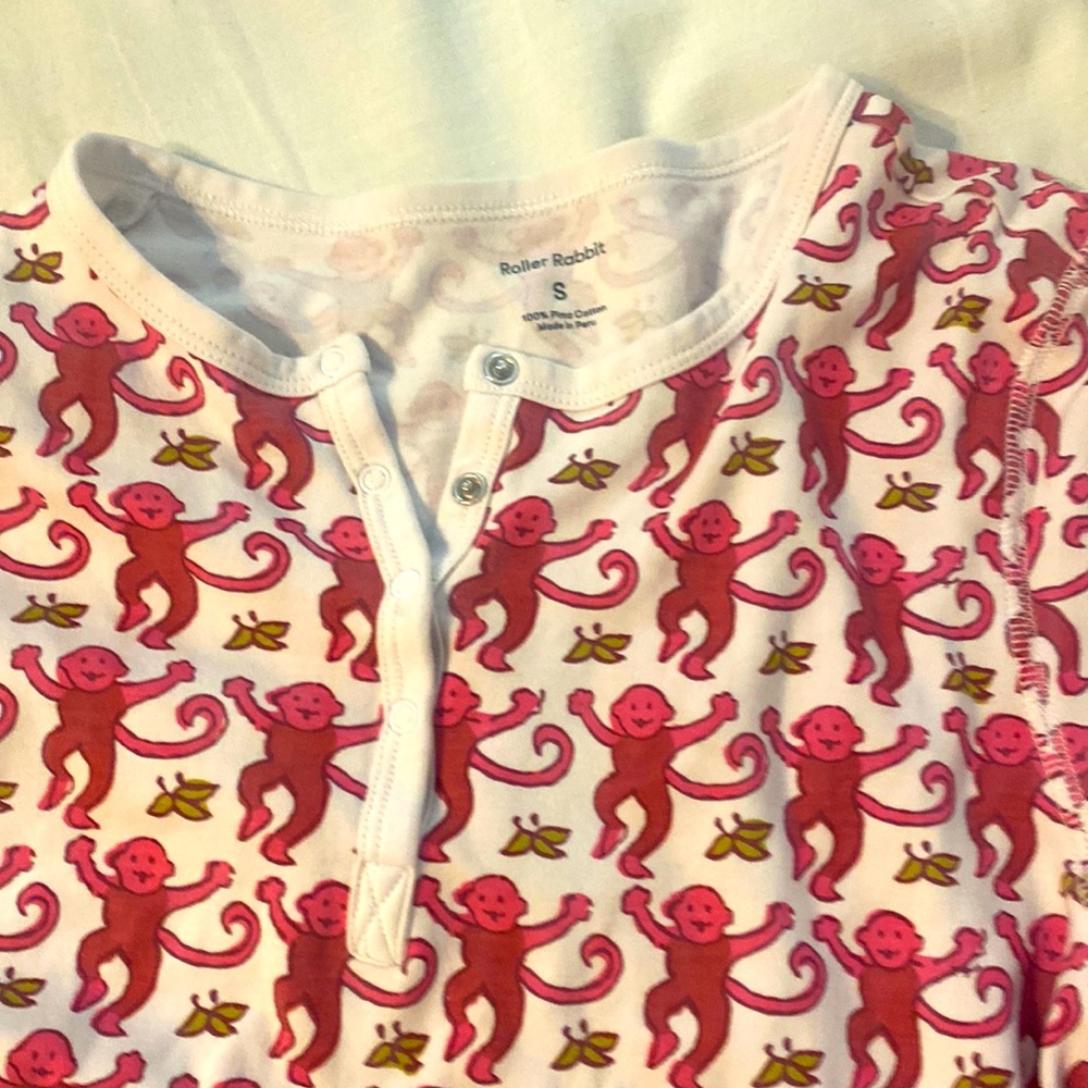 Pink monkey Roller Rabbit size small - Picture 2 of 3